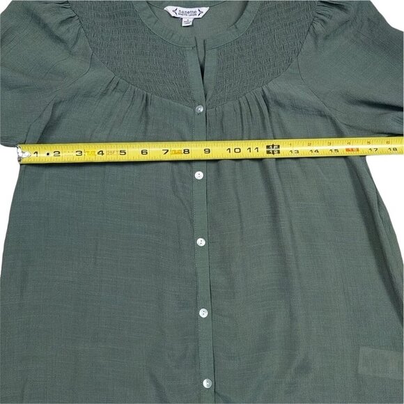 Nanette Lapore Ruched Button Blouse size Small - Picture 3 of 8